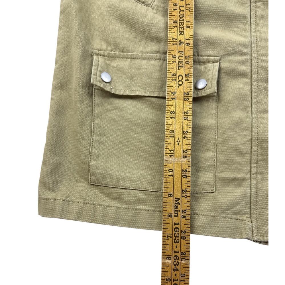 Scoop Barn Field Jacket Classic Tan Chore Zip Snap Brown Corduroy Collar Large - Picture 13 of 13